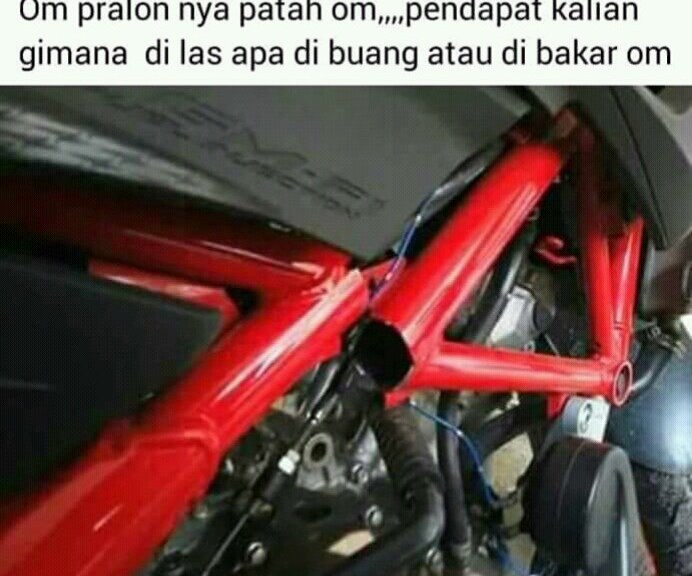 Sasis Honda CB150R Patah