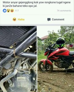 kasus sasis Honda CB150R patah