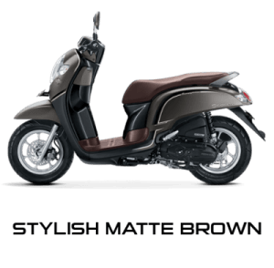 warna baru Honda Scoopy 2018 stylish matte brown