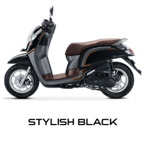warna baru Honda Scoopy 2018 stylish black
