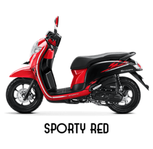 warna baru Honda Scoopy 2018 sporty red