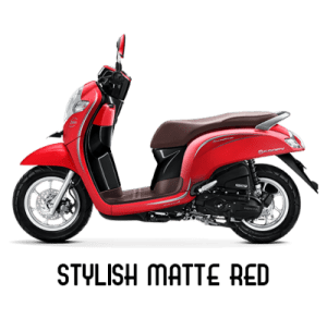 warna baru Honda Scoopy 2018 stylish matte red