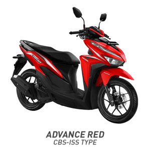 Warna All New Honda Vario 125 2018 CBS ISS Merah (Advance Red).