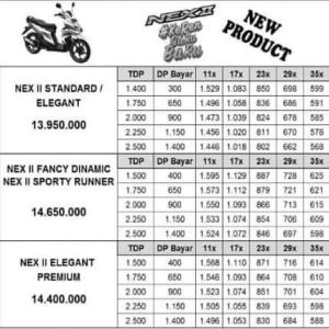 Harga Suzuki Nex II 2018 Facelift