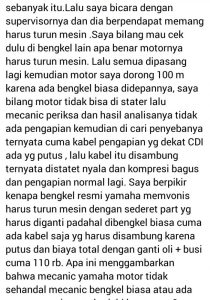 servis beres yamaha mengecewakan