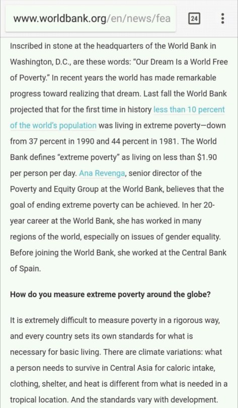 kriteria kemiskinan world bank