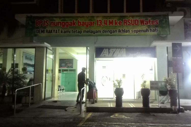 RSUD wates pasang spanduk bpjs nunggak pembayaran