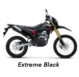 warna baru honda CRF150L 2019 hitam extreme black