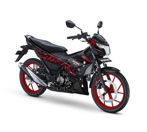 pilihan warna baru suzuki satria F150 2019 black red merah hitam