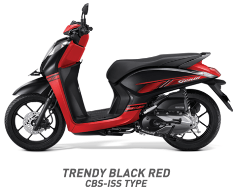 Warna Honda Genio 110 eSP 2019 cbs iss hitam merah