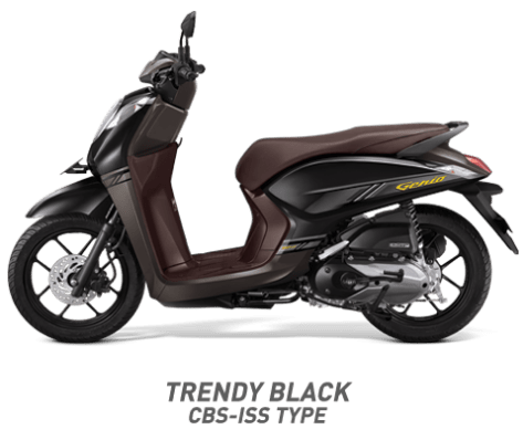Warna Honda Genio 110 eSP 2019 cbs iss hitam