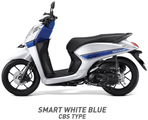 Warna Honda Genio 110 eSP 2019 cbs putih biru